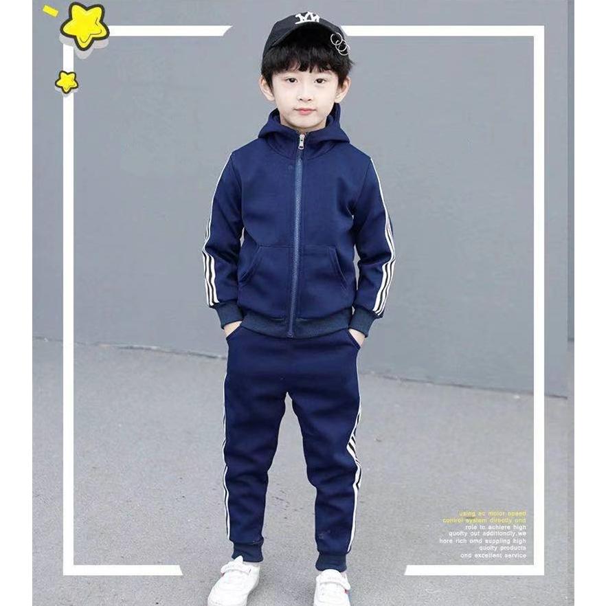 子供ジャージ 男の子 上下セット パーカー スウェット セットアップ スポーツウェア キッズ 運動服 トレーニングウェア ジュニア | ブランド登録なし | 02