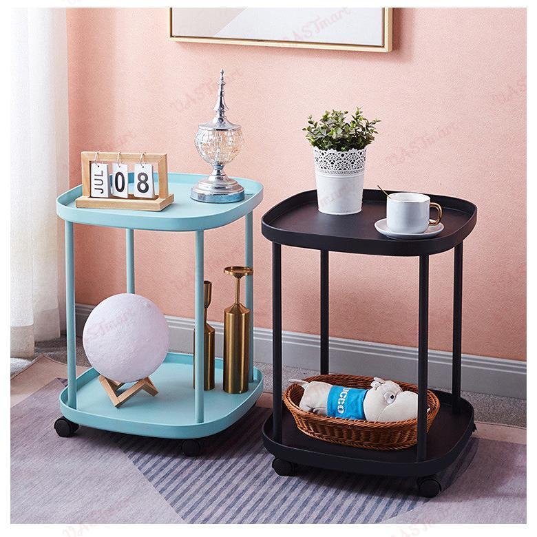 サイドワゴン キャスター付き サイドテーブル おしゃれ 2段 ミニテーブル ナイトテーブル ベッド ソファ ワゴン 部屋 おもちゃ 本 小物 収納 | ブランド登録なし | 06