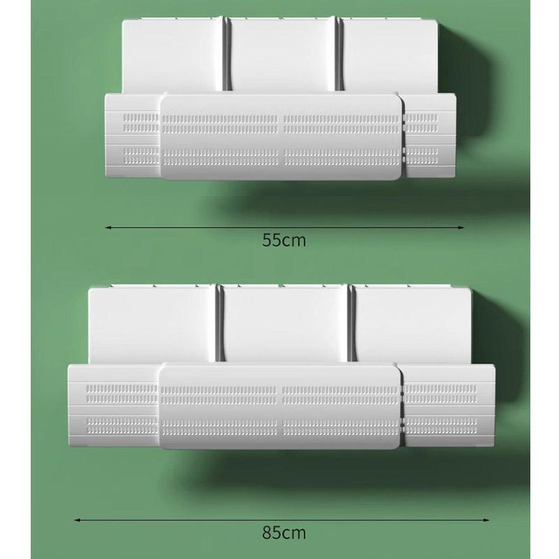 エアコン用風よけカバー 空調風止め 冷房 暖房 角度調節可能 55-85cm クーラー風止め 直撃風止め テープ不要 作業用具不要 取り付け簡単 | ブランド登録なし | 04