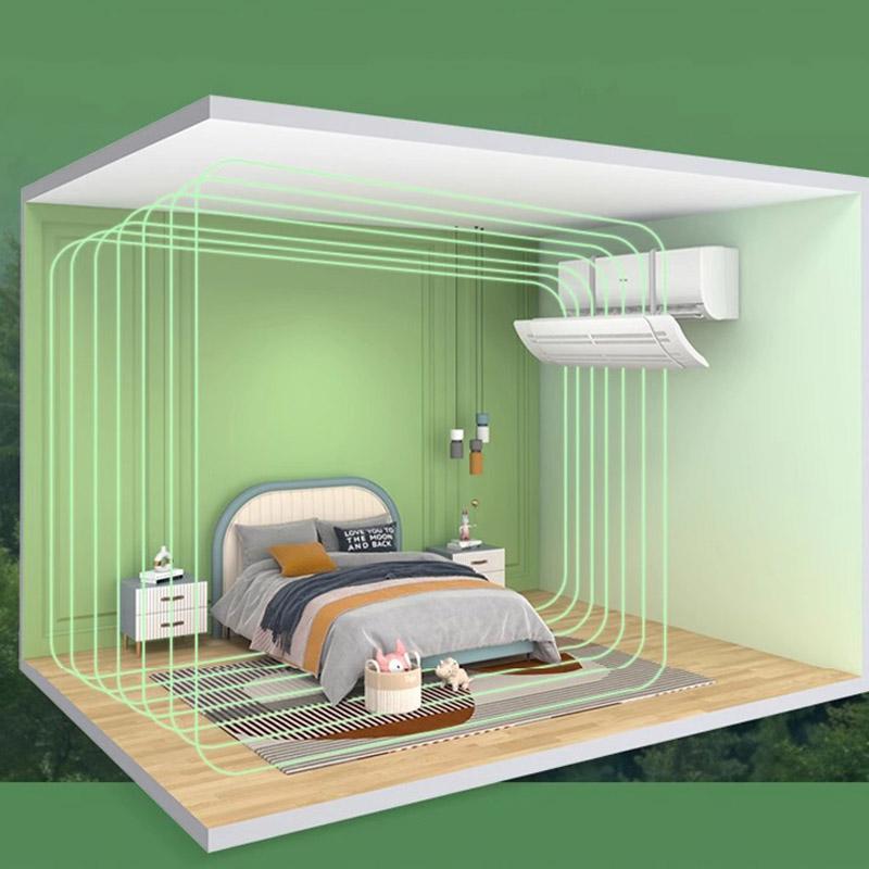 エアコン用風よけカバー 空調風止め 冷房 暖房 角度調節可能 55-85cm クーラー風止め 直撃風止め テープ不要 作業用具不要 取り付け簡単 | ブランド登録なし | 05