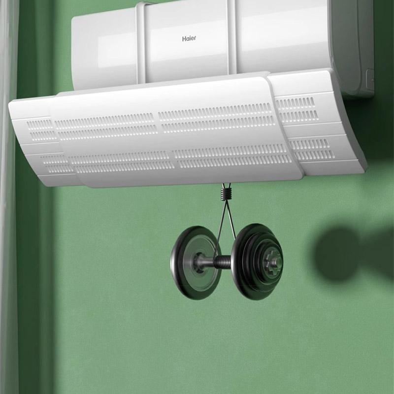 エアコン用風よけカバー 空調風止め 冷房 暖房 角度調節可能 55-85cm クーラー風止め 直撃風止め テープ不要 作業用具不要 取り付け簡単 | ブランド登録なし | 08