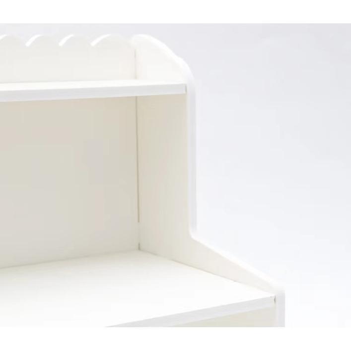 デスク上置棚 机上台 机上ラック 2段式 キーボード収納 収納ラック オフェス収納 小物入れ 木製 ins風 棚宿舎 オフィス 化粧品 文具 本収納 整理棚 | ブランド登録なし | 09