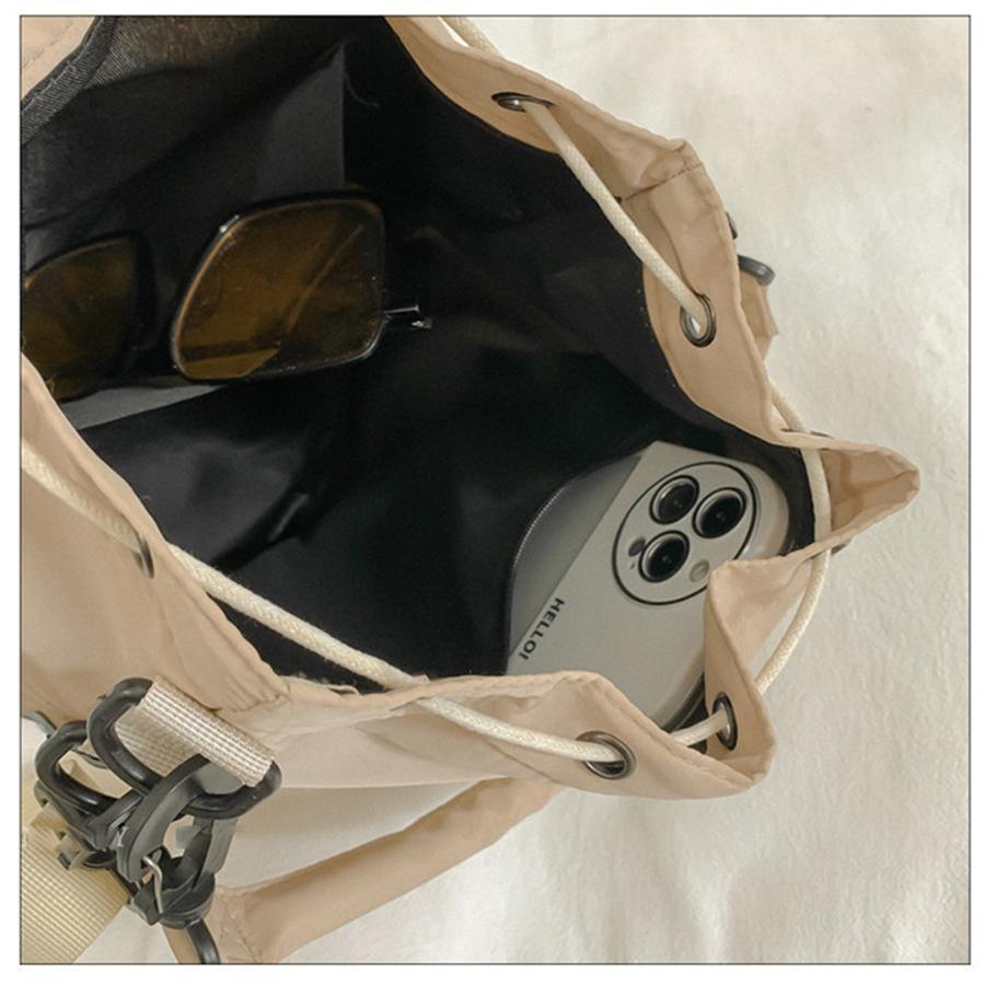 ショルダーバッグ レディース 巾着バッグ 3way 肩掛け 斜め掛け 手提げ 大容量 多収納 ハンドバッグ 大きめ A4 軽量 通勤 通学 おしゃれ | ブランド登録なし | 16