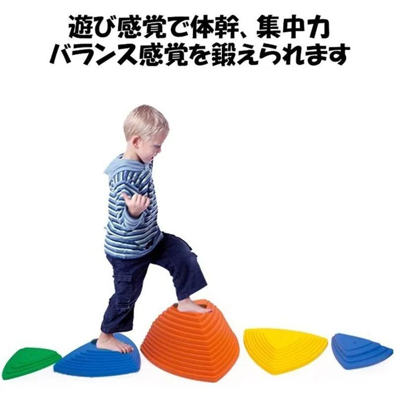 バランスストーン 6/12/14個セット バランス トレーニング マルチカラー 飛び石 遊具 バランスボード 屋内屋外 子供用 おもちゃ バランス感覚 筋力 遊具 | ブランド登録なし | 10