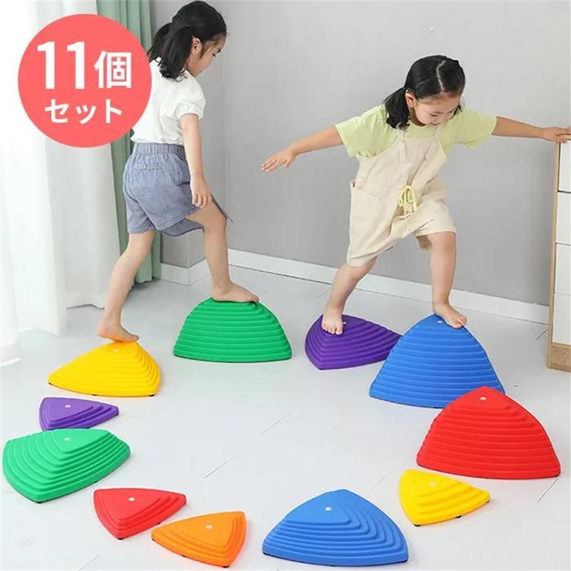 バランスストーン 6/12/14個セット バランス トレーニング マルチカラー 飛び石 遊具 バランスボード 屋内屋外 子供用 おもちゃ バランス感覚 筋力 遊具 | ブランド登録なし | 13