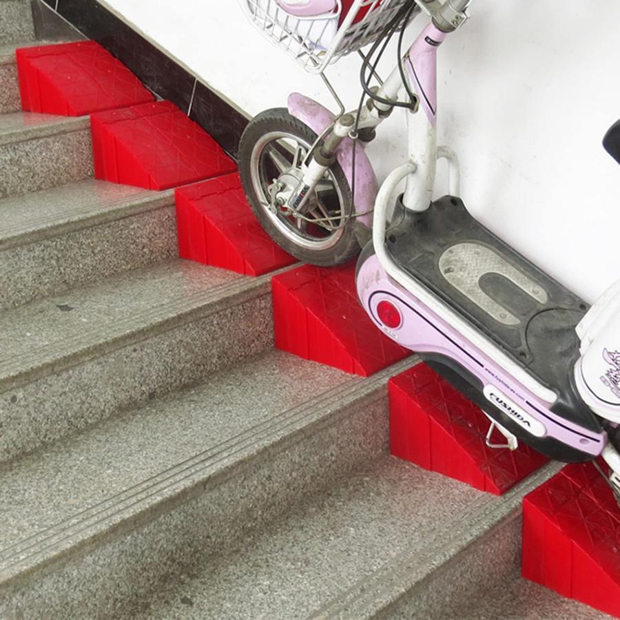 ステップスロープ、車椅子スロープ、2パックステップスロープ、階段スロープ、縁石スロープ、車用スロープ、軽量滑り止め縁石スロープ、家庭用車椅子用スロープ | ブランド登録なし | 02