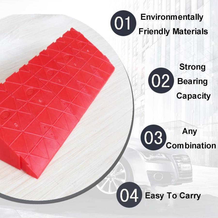 ステップスロープ、車椅子スロープ、2パックステップスロープ、階段スロープ、縁石スロープ、車用スロープ、軽量滑り止め縁石スロープ、家庭用車椅子用スロープ | ブランド登録なし | 04