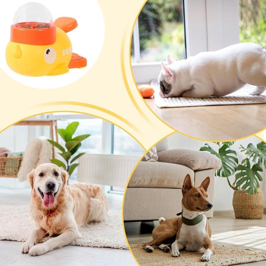 【最安価！即納】知育給餌器 給餌おもちゃ 早食い防止アヒル 知育犬猫兼用 おやつ 飛び出すおやつ 押すと出る 知育おもちゃ エサ 餌やり器 ペット用品 運動不足 | ブランド登録なし | 10