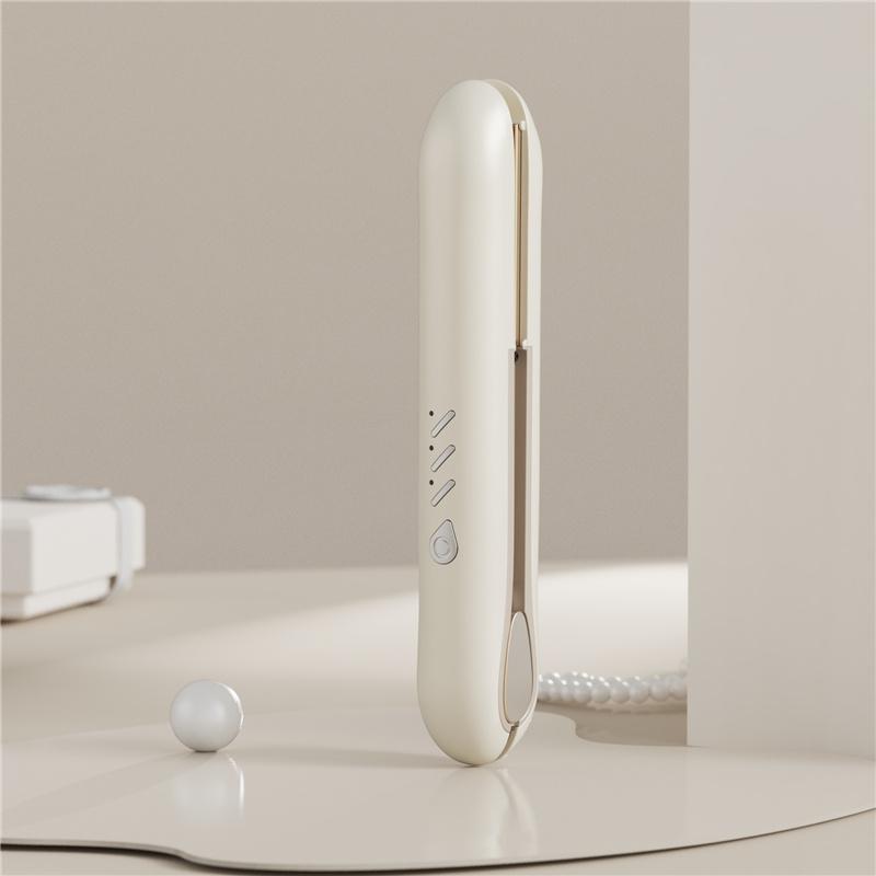 ヘアアイロン ストレート カール 2way ストレートアイロン 急速加熱 3段階温度調整 コードレス ミニ 充電式 コンパクト 携帯用 前髪 軽量 |  | 02