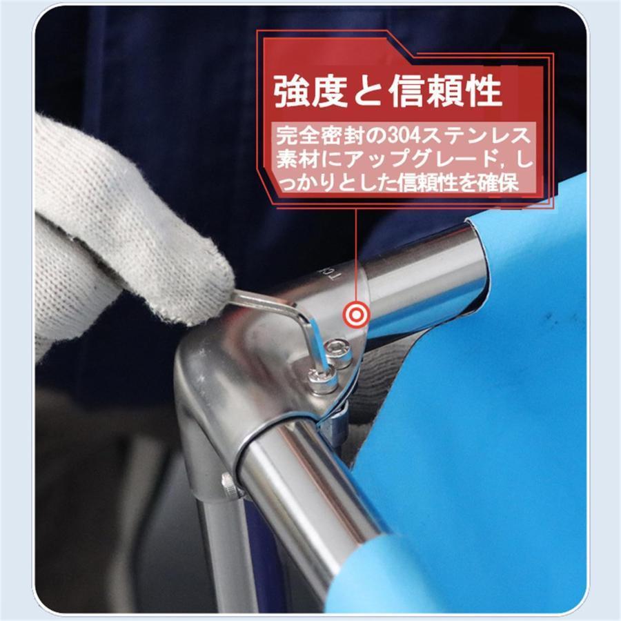 大型水槽 長方形プール 大型養殖用プール キャンバスの魚のいる池 大きい水槽 レクタングラフレームプール 立体養魚池 折りたたみ帆布生簀 ブラケ | ブランド登録なし | 02