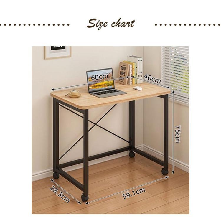 折りたたみデスク キャスター付き テーブル パソコンデスク PCデスク 机 おしゃれ 木製 デスク 折りたたみ 省スペース サイドテーブル テレワークデスク | ブランド登録なし | 14