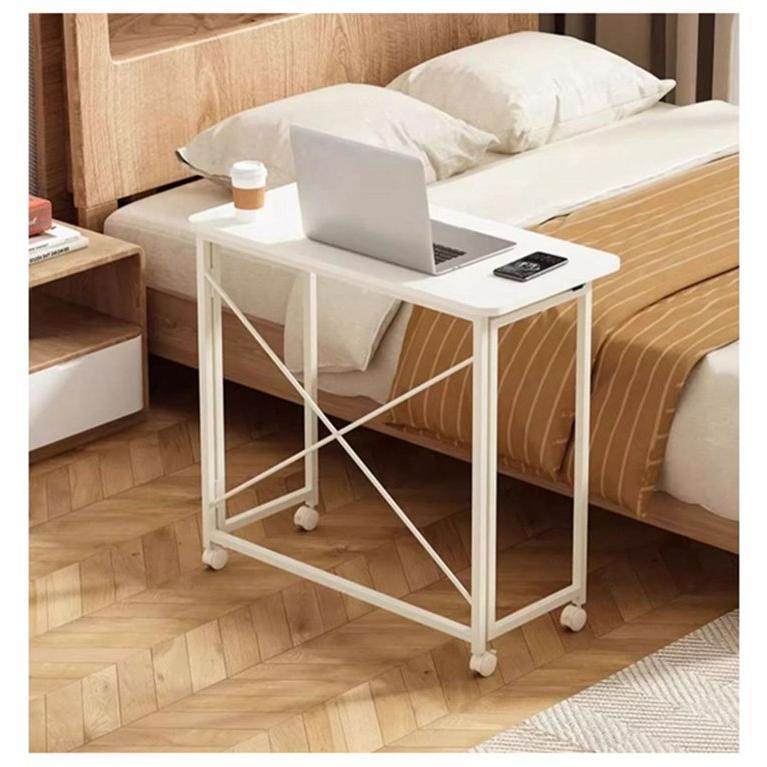 折りたたみデスク キャスター付き テーブル パソコンデスク PCデスク 机 おしゃれ 木製 デスク 折りたたみ 省スペース サイドテーブル テレワークデスク | ブランド登録なし | 18