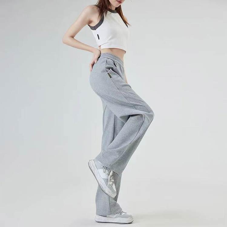 カーブパンツ スウェットパンツ センターシーム ウエストゴム ワイド スウェット ワイドパンツ ゆったり レディース ジャージ 下半身 脚長効果 体型 | ブランド登録なし | 03