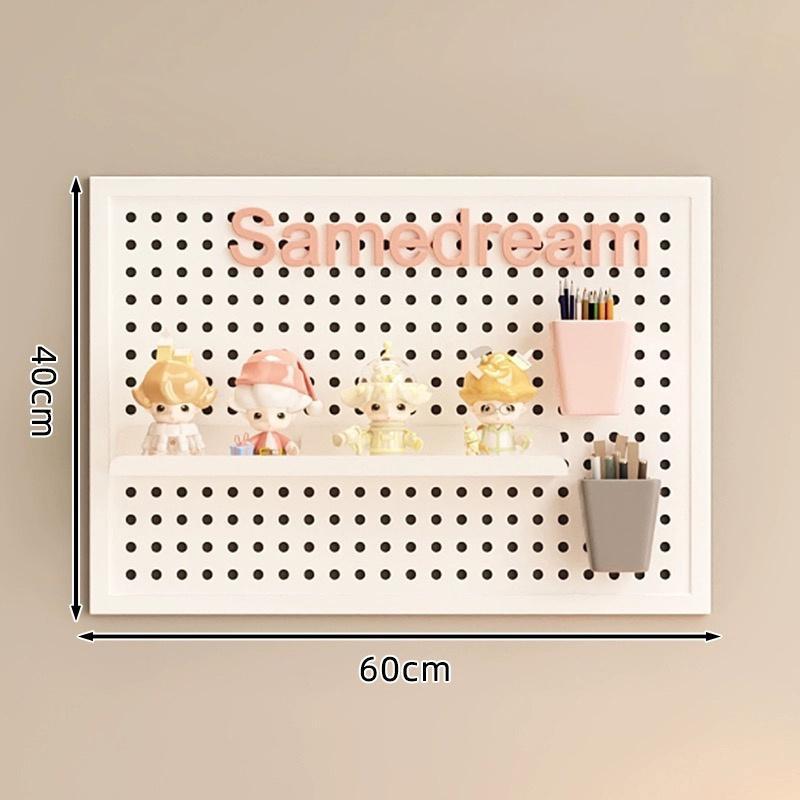 有孔ボード パンチング マグネットボード 壁掛け スチール 磁石対応 穴径6mm 穴ピッチ16mm 磁石対応 壁面をどこで収納空間に 厚さ1.5cm DIY 飾り収納 | ブランド登録なし | 15