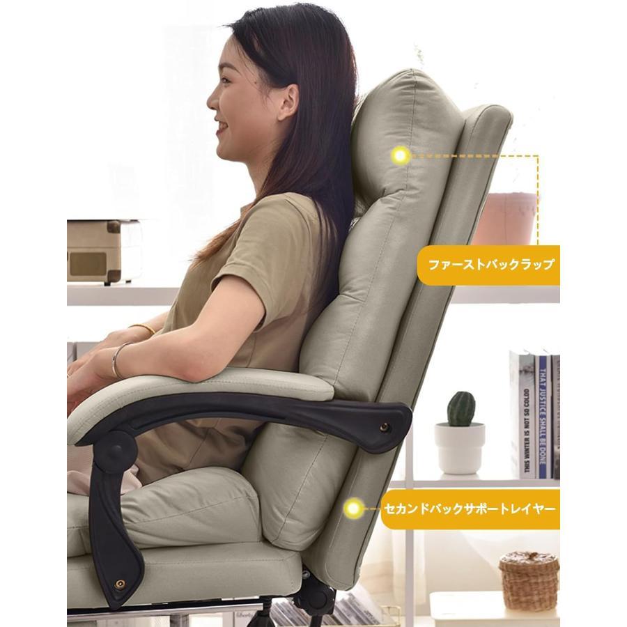 オフィスチェア 社長椅子 リクライニング ハイバック 人間工学 回転