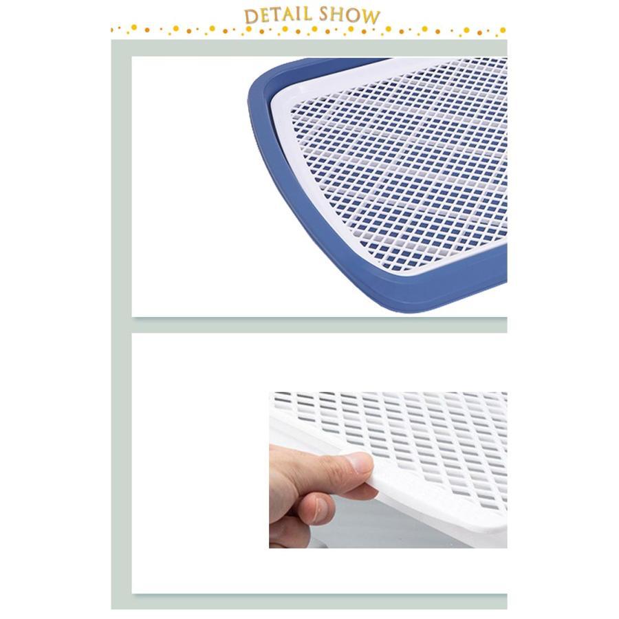 ペットトイレレイー 大型犬トイレ トレイ ワイド 犬用 マーキングポール フチ付き トレーニング しつけ メッシュ しつけるウォールトレー ボックス屋 | ブランド登録なし | 12