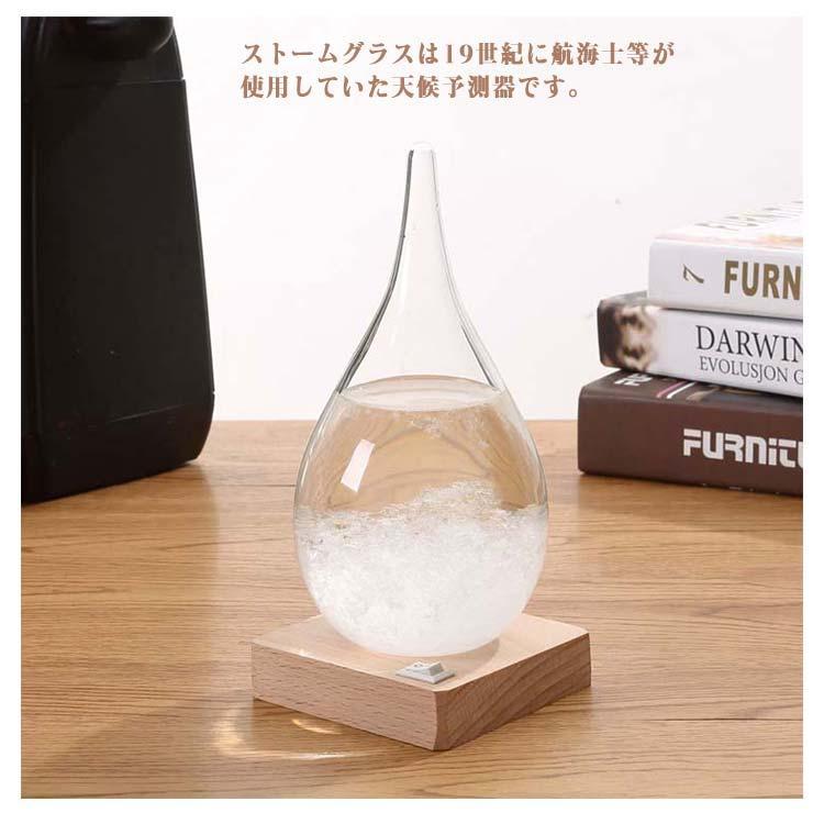 晴雨予報グラス インテリア雑貨 ストームグラス 結晶 おしゃれ ストームクラウド 雲 気象計 お祝い ガラス 置物 オブジェ 気温 ストームグラス 北 | ブランド登録なし | 11