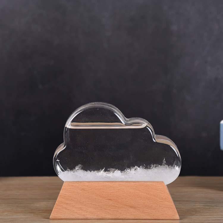 晴雨予報グラス インテリア雑貨 ストームグラス 結晶 おしゃれ ストームクラウド 雲 気象計 お祝い ガラス 置物 オブジェ 気温 ストームグラス 北 | ブランド登録なし | 02