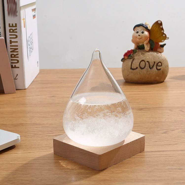 晴雨予報グラス インテリア雑貨 ストームグラス 結晶 おしゃれ ストームクラウド 雲 気象計 お祝い ガラス 置物 オブジェ 気温 ストームグラス 北 | ブランド登録なし | 03