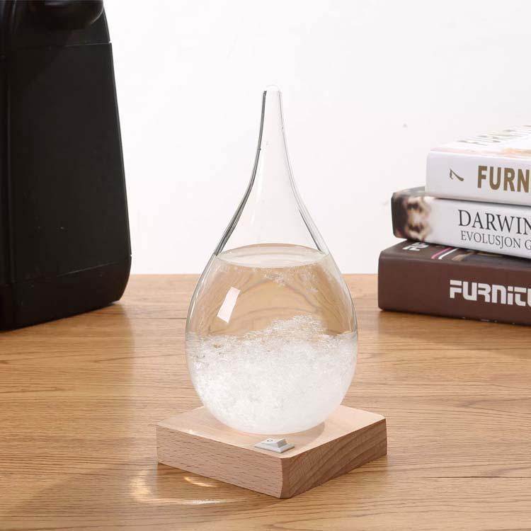 晴雨予報グラス インテリア雑貨 ストームグラス 結晶 おしゃれ ストームクラウド 雲 気象計 お祝い ガラス 置物 オブジェ 気温 ストームグラス 北 | ブランド登録なし | 04