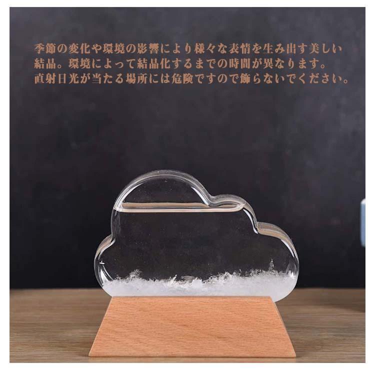 晴雨予報グラス インテリア雑貨 ストームグラス 結晶 おしゃれ ストームクラウド 雲 気象計 お祝い ガラス 置物 オブジェ 気温 ストームグラス 北 | ブランド登録なし | 08