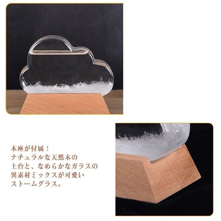 晴雨予報グラス インテリア雑貨 ストームグラス 結晶 おしゃれ ストームクラウド 雲 気象計 お祝い ガラス 置物 オブジェ 気温 ストームグラス 北 | ブランド登録なし | 09