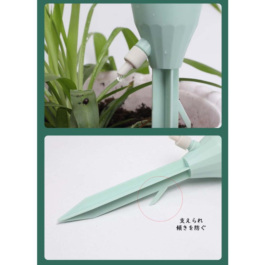 自動給水キャップ 6/9/12個セット 6/9/12PCS 水やり 水やり当番 自動水やり器 自動給水器 植物 じょうろ 散水 水遣り器 挿すだけ 水量調節可能 ボトル対応 園芸 | ブランド登録なし | 12