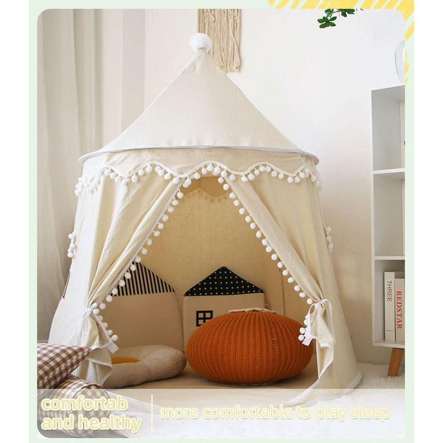 キッズテント 子供テント プレイハウステント インディアンテント 北欧 お誕生日 折りたたみ プレゼント スリーピングテント お姫様テント 着地式 インテリア 子 | ブランド登録なし | 05