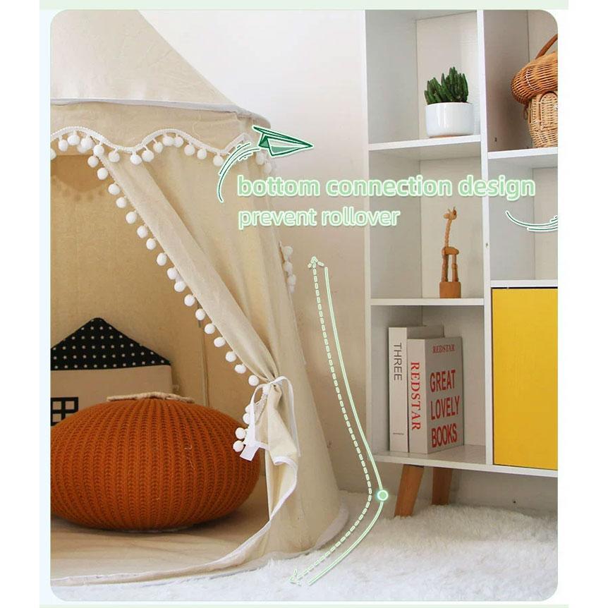 キッズテント 子供テント プレイハウステント インディアンテント 北欧 お誕生日 折りたたみ プレゼント スリーピングテント お姫様テント 着地式 インテリア 子 | ブランド登録なし | 07