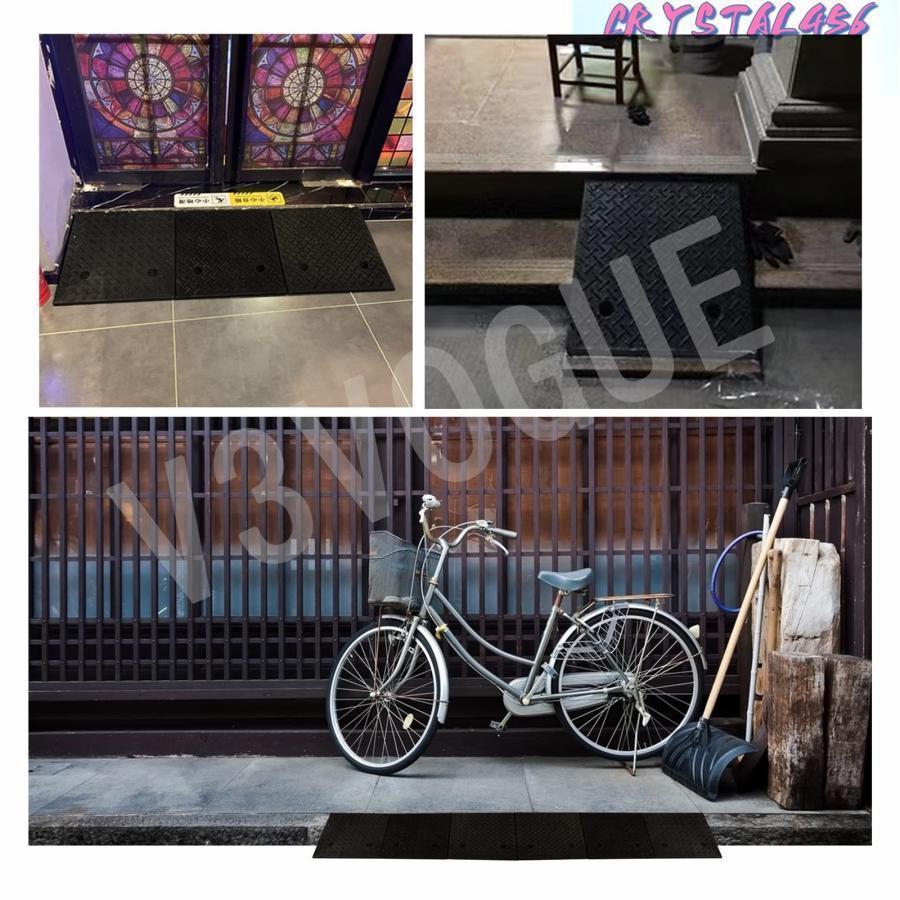 駐車場 段差プレート 段差スロープ スロープ 段差解消 5cm 6cm 7cm 8cm 9cm 10cm 12cm 15cm 20cm 段差用、カースロープ 段差 車 車庫 バイク スロープ 玄関 | ブランド登録なし | 05