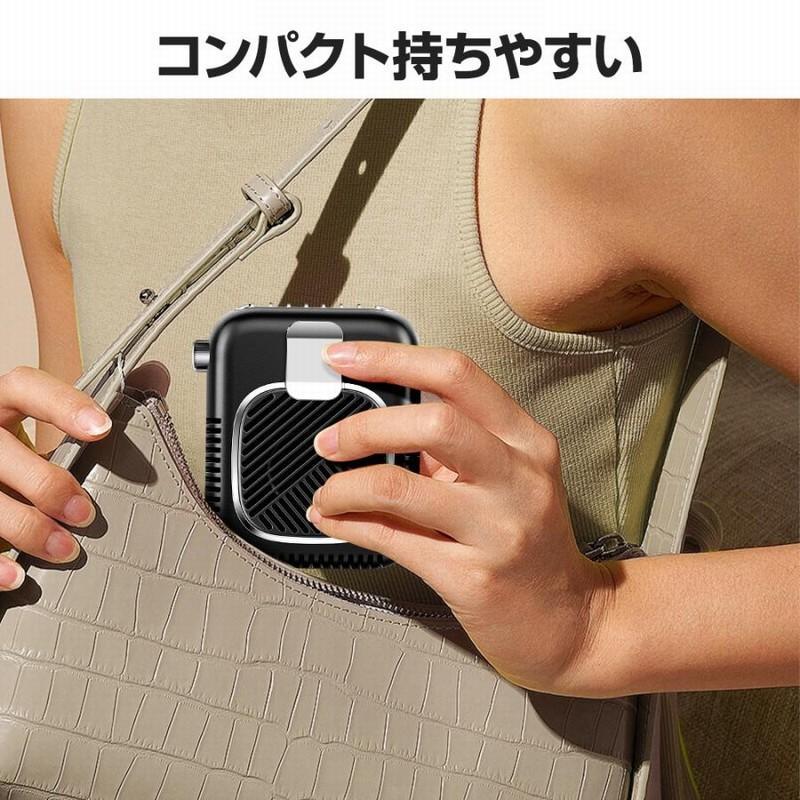 ハンディファン 扇風機 首かけ ネッククーラー ネックファン 卓上 コンパクト 6000mAh モバイルバッテリー おしゃれ USB充電 大容量 長持ち 無段変速 熱中症対策 |  | 10