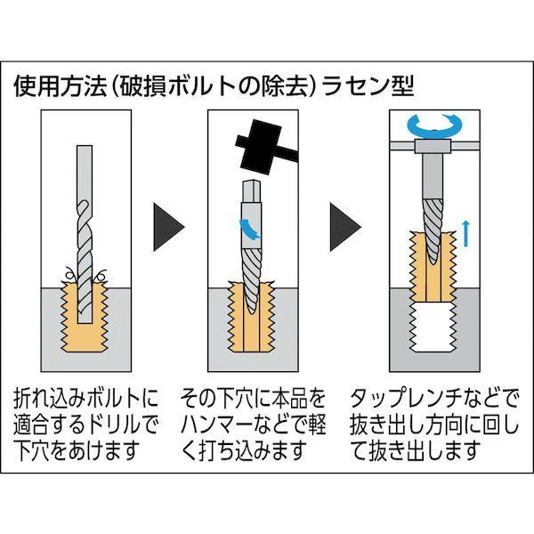 あすつく対応 「直送」 トラスコ TRUSCO EX-806A エキストラクター ラセン型 １９．０〜２５．０ｍｍ用 EX806A 231-8806 |  | 01