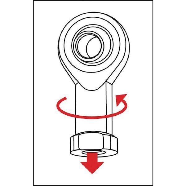 あすつく対応 「直送」 トラスコ TRUSCO CHSL6 ロッドエンド 無給油式 メネジ６ｍｍ ２個入 CHSL-6 280-7220 |  | 01