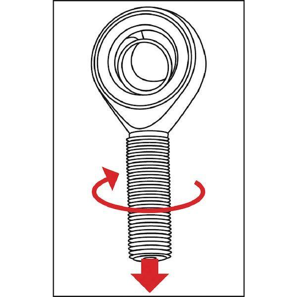あすつく対応 「直送」 トラスコ TRUSCO COS16 ロッドエンド 無給油式 オネジ１６ｍｍ COS-16 280-7441 |  | 01
