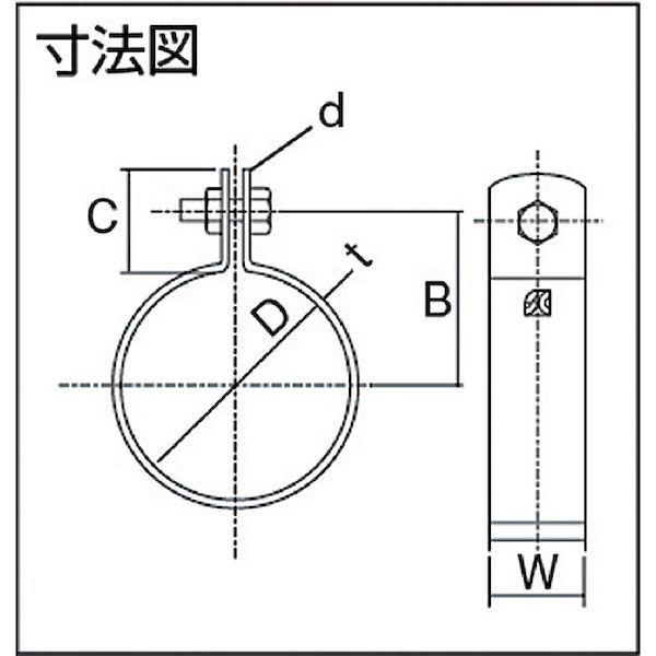 トラスコ TRUSCO TPS-306 パイプ用支持金具 吊バンド 組式 適用径１５Ａ TPS306 282-0935 |  | 02
