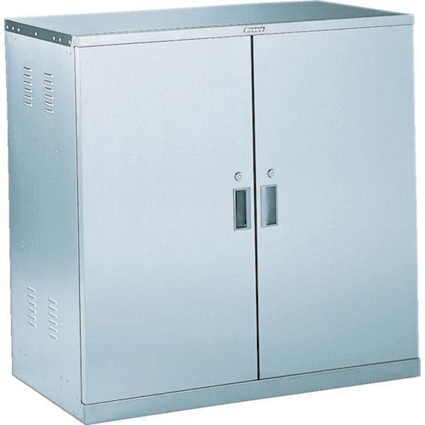 【個数：1個】ＴＲＵＳＣＯ SWT 直送 代引不可 耐震薬品庫 両開型 棚スライド式 900X500XH900 | 