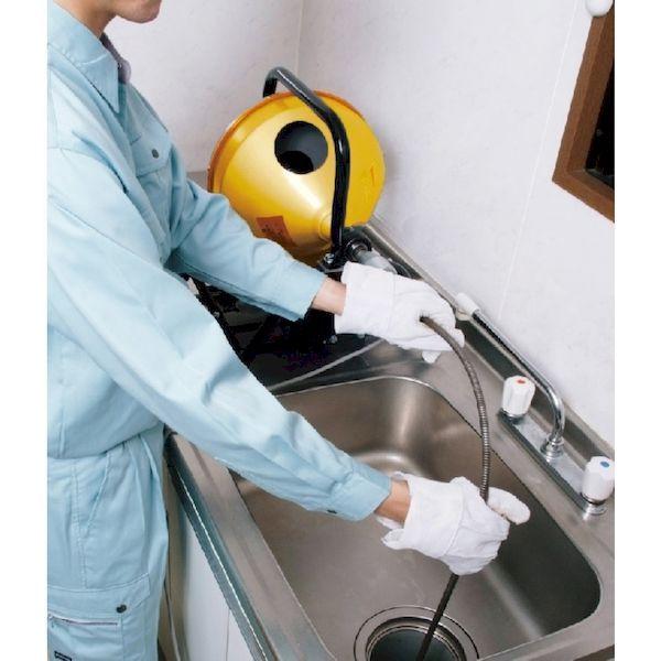 【個数：1個】カンツール FRE-5 直送 代引不可・他メーカー同梱不可 排水管掃除機 電動フレキシロッダーＦＲＥ ワイヤーＳＷ０８１５付き FRE5【キャンセル不可 |  | 02