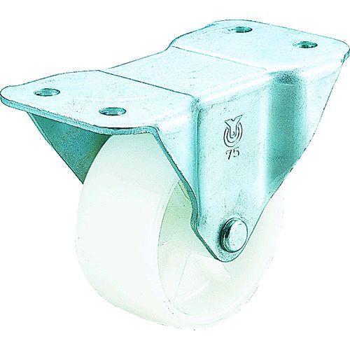 あすつく対応 「直送」 ユーエイキャスター MR-75N プレート式 固定 キャスター ナイロン 車輪径７５ｍｍ Ｍタイプ ＭＲ型 取付寸法１００×３０ MR75N 379- | 