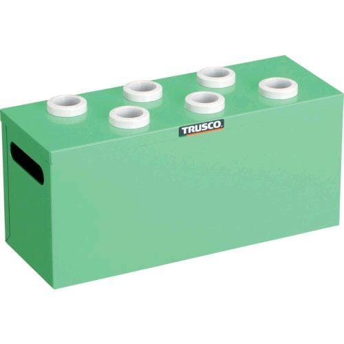 あすつく対応 「直送」 ＴＲＵＳＣＯ WNT306YG ツーリングケース ＮＴ・ＢＴ兼用 ３０用ホルダー６個 ヤンググリーン 間口３９０×奥行１４５× | 