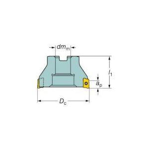 あすつく対応 「直送」 【個数：1個】サンドビック R390080Q2717M コロミル３９０カッター 603-9677【キャンセル不可】 |  | 01