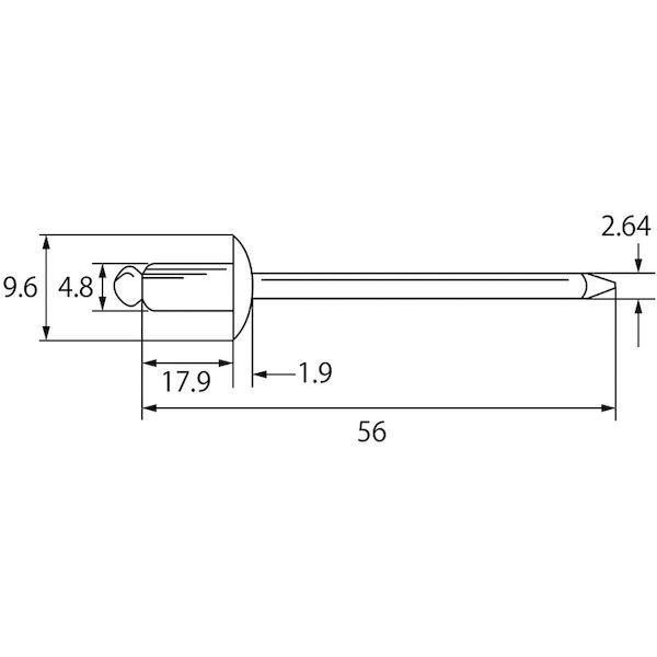 あすつく対応 「直送」 ロブテックス LOBSTER NSA 6-8EB ブラインドリベットエコＢＯＸ アルミ／スティール ６−８ １５０本入 NSA68EB スティール ブラインド |  | 01