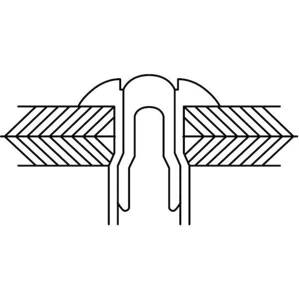 あすつく対応 「直送」 ロブテックス LOBSTER SNS 64159 高強度ブラインドリベット Ｓボルト 丸頭 Φ６．４／板厚１５．９ｍｍ ２５０本入 SNS64159 エビ 高強 |  | 04