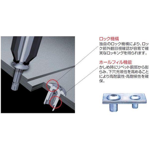 あすつく対応 「直送」 ロブテックス（LOBSTER） ［SNS 64095］ 高強度ブラインドリベット Ｓボルト 丸頭 Φ６．４／板厚９．５ｍｍ ２５０本入 SNS64095 エビ |  | 03