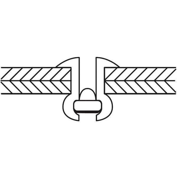 あすつく対応 「直送」 ロブテックス LOBSTER NSA 4-3EB ブラインドリベットエコＢＯＸ アルミ／スティール ４−３ ３００本入 NSA43EB スティール ブラインド |  | 02