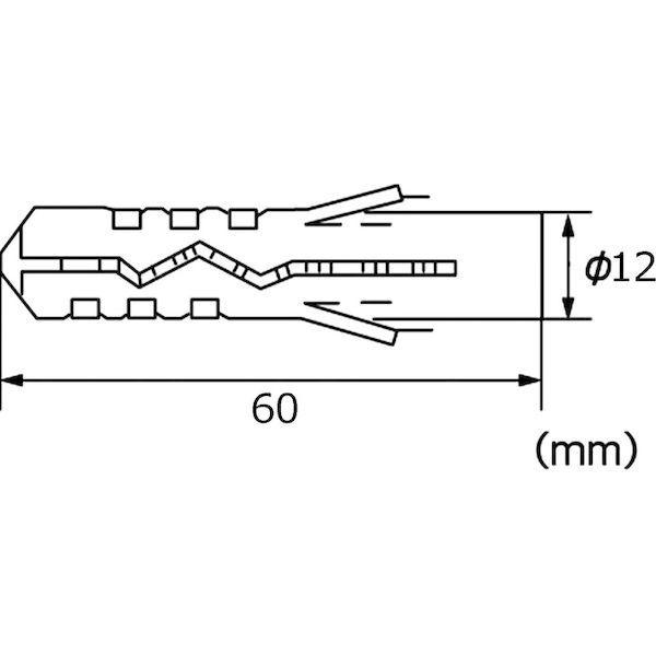 あすつく対応 「直送」 ロブテックス（LOBSTER） ［MP 1260B］ モンゴナイロンプラグ ２５本入 １２Ｘ６０ｍｍ MP1260B モンゴナイロンプラグ |  | 02
