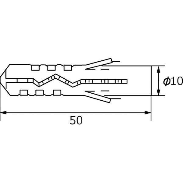 あすつく対応 「直送」 ロブテックス LOBSTER MP 1050B モンゴ ナイロンプラグ ５０本入 １０Ｘ５０ｍｍ MP1050B モンゴナイロンプラグ エビ |  | 03