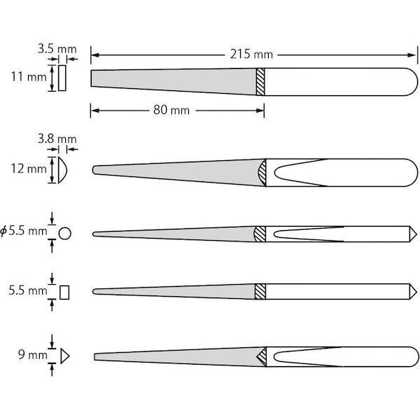 あすつく対応 「直送」 ロブテックス LOBSTER K 5 SET ダイヤモンドヤスリ 鉄工用 ５本組 ５種類セット K5SET 鉄工ダイヤヤスリ |  | 02