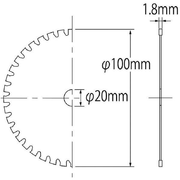 あすつく対応 「直送」 ロブテックス（LOBSTER） ［FST 100］ チップソー ステンカット １００ｍｍ FST100 エビ tr-1237926 FST-100 | ブランド登録なし | 03