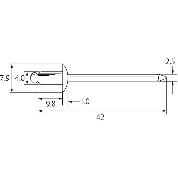 あすつく対応 「直送」 ロブテックス LOBSTER NST 5-4EB ブラインドリベット ステンレス／ステンレス製 ５−４ ３００本入 エコＢＯＸ NST54EB ステンレス エビ |  | 02
