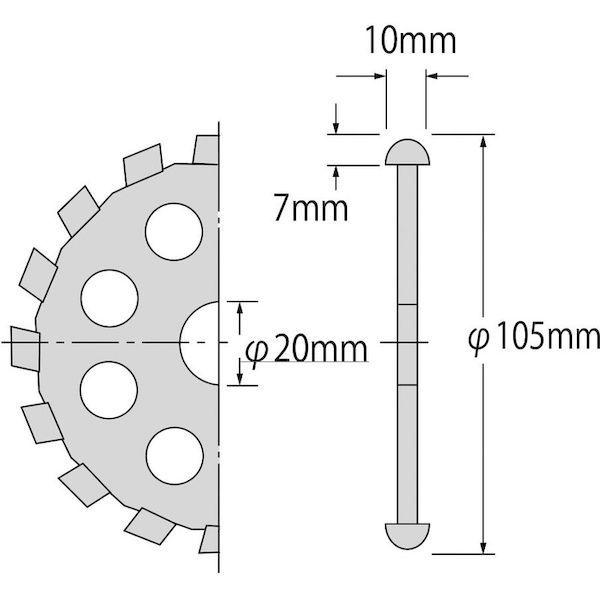あすつく対応 「直送」 ロブテックス LOBSTER U 105 ダイヤモンドカッター Ｕカッター 乾式 １０５ｍｍ U105 Uカッター エビ ダイ |  | 01